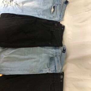 Lot Of 4 Hollister Men’s Skinny Jeans Advanced Stretch 31W x 32L Black Blue